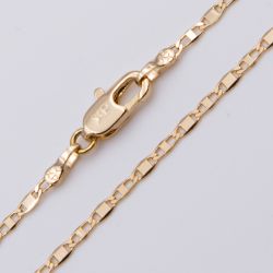 Цепочка Xuping№116 40 см, 2 мм Фигаро плетение 18К бижутерия Харьков оптом.