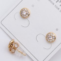 Серьги Xuping№2396 гвоздики в виде цветка с цирконами ювелирная бижутерия Харьков оптом.