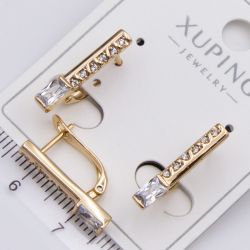 Серьги Xuping№2412 оригинальный дизайн на английском замке 18К ювелирная бижутерия Харьков оптом.