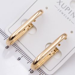 Серьги Xuping№2423 геометрической формы минимализм под золото 18К ювелирная бижутерия Харьков оптом.