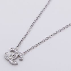 Цепочка сталь№792 45+5 см удлинитель, переплетенные буквы Chanel с камнями куплю оптом бижутерию сталь недорого.