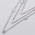 Цепочка сталь№800 50+45+35 см удлинитель, подвеска с медальонами Chanel куплю оптом бижутерию сталь недорого.