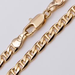 Цепочка Xuping№168 50 см, 4 мм с классическим морским плетением 18К бижутерия Харьков оптом.