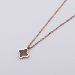 Цепочка сталь№854 45+5 см удлинитель, с клевером Van Cleef & Arpels купить качественные украшения.