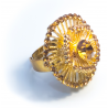 Кольцо желтое№11