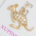 Кулон Xuping № 216 металлический кенгуру с камнями.